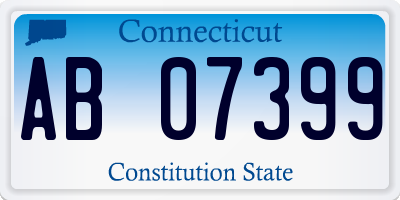 CT license plate AB07399