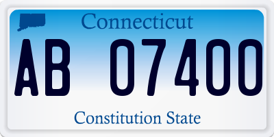 CT license plate AB07400