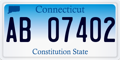 CT license plate AB07402