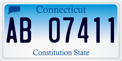 CT license plate AB07411