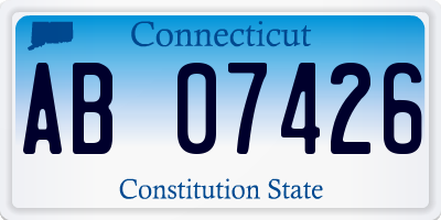 CT license plate AB07426