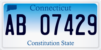 CT license plate AB07429