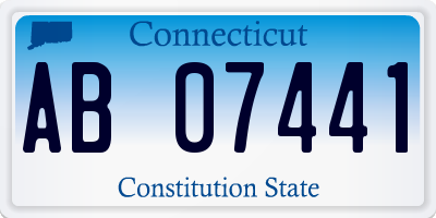 CT license plate AB07441