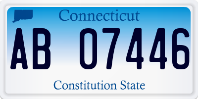 CT license plate AB07446