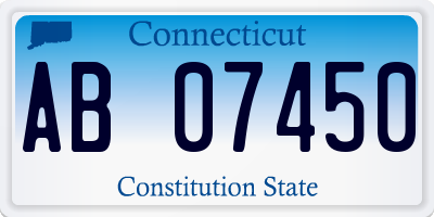 CT license plate AB07450