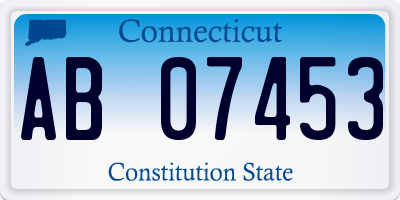 CT license plate AB07453