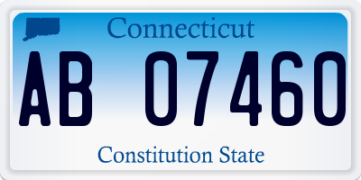 CT license plate AB07460