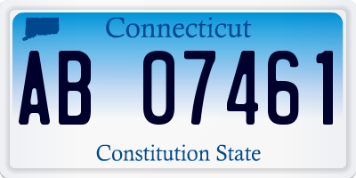 CT license plate AB07461