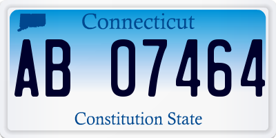 CT license plate AB07464