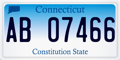 CT license plate AB07466