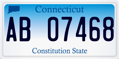 CT license plate AB07468