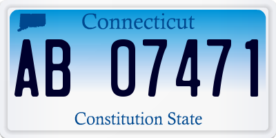 CT license plate AB07471