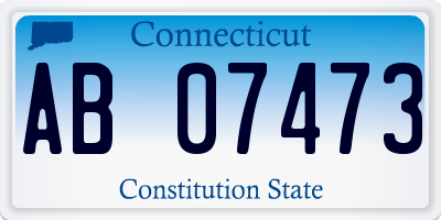 CT license plate AB07473