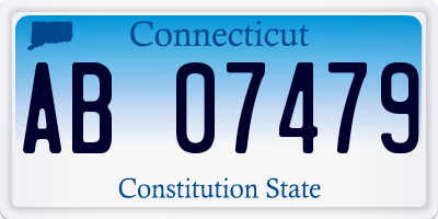 CT license plate AB07479