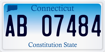 CT license plate AB07484