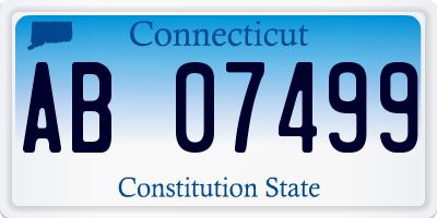 CT license plate AB07499