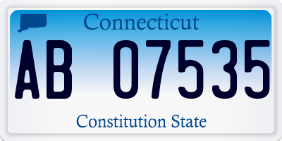 CT license plate AB07535