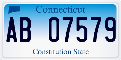 CT license plate AB07579