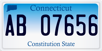 CT license plate AB07656