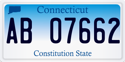 CT license plate AB07662