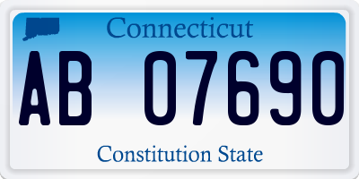 CT license plate AB07690