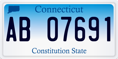 CT license plate AB07691