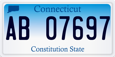 CT license plate AB07697