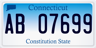 CT license plate AB07699