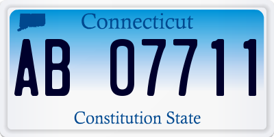 CT license plate AB07711