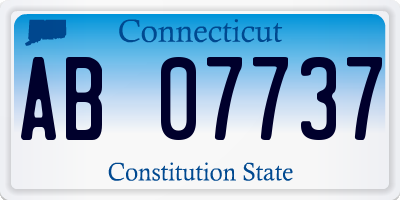 CT license plate AB07737