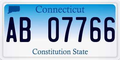 CT license plate AB07766