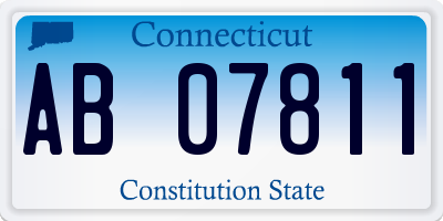 CT license plate AB07811