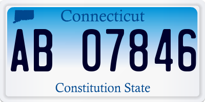 CT license plate AB07846