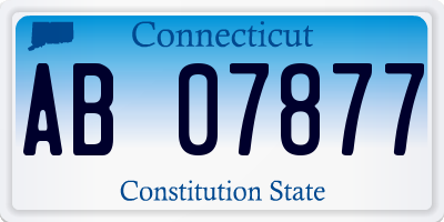 CT license plate AB07877