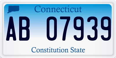 CT license plate AB07939