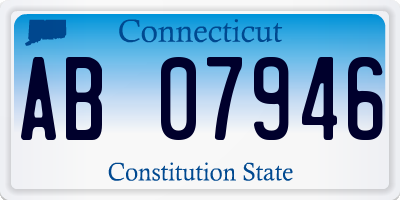 CT license plate AB07946