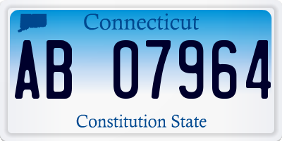 CT license plate AB07964