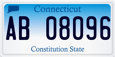 CT license plate AB08096