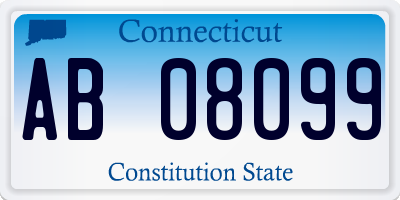 CT license plate AB08099