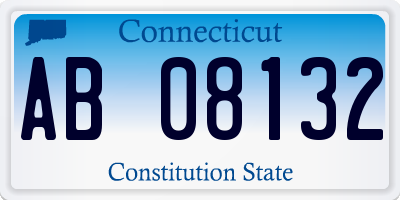CT license plate AB08132