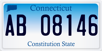CT license plate AB08146