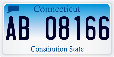 CT license plate AB08166