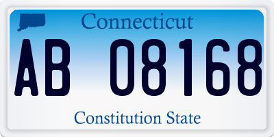 CT license plate AB08168