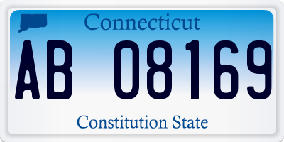 CT license plate AB08169