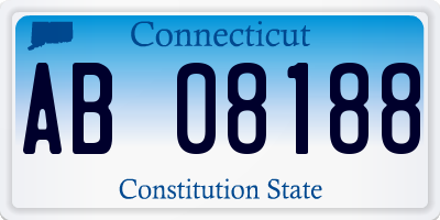 CT license plate AB08188