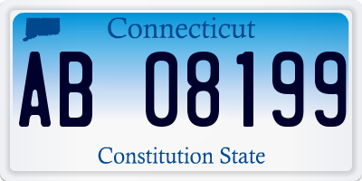 CT license plate AB08199