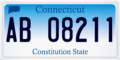 CT license plate AB08211