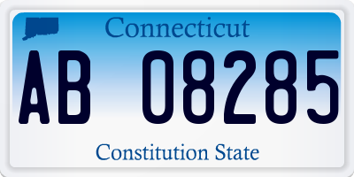 CT license plate AB08285