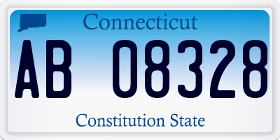 CT license plate AB08328