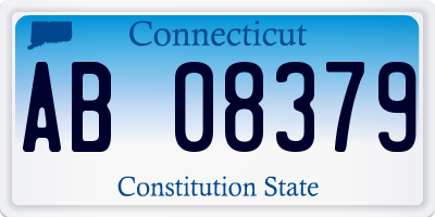 CT license plate AB08379